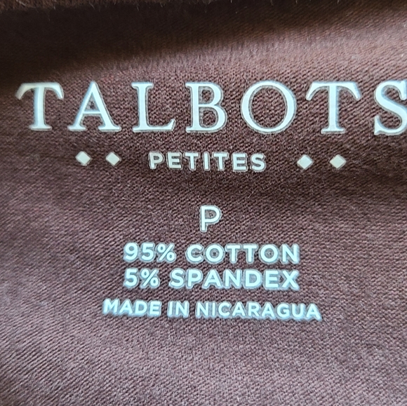 (1384) Talbots Women's Tanktop, Size: Petite Color: Brown - Picture 5 of 10